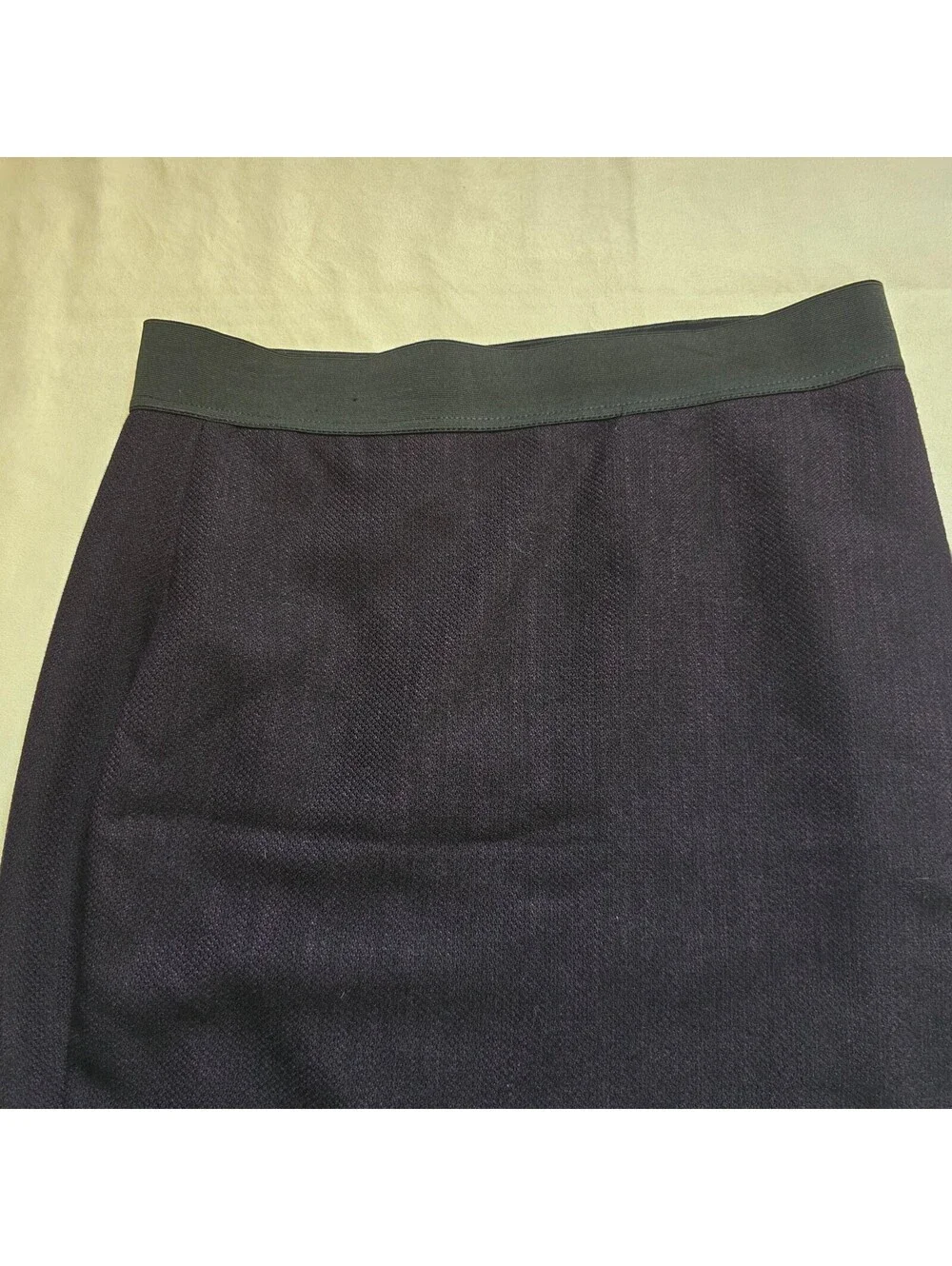 Express Women's Dark Purple Pencil Skirt with Leopard Print Lining, Size 10